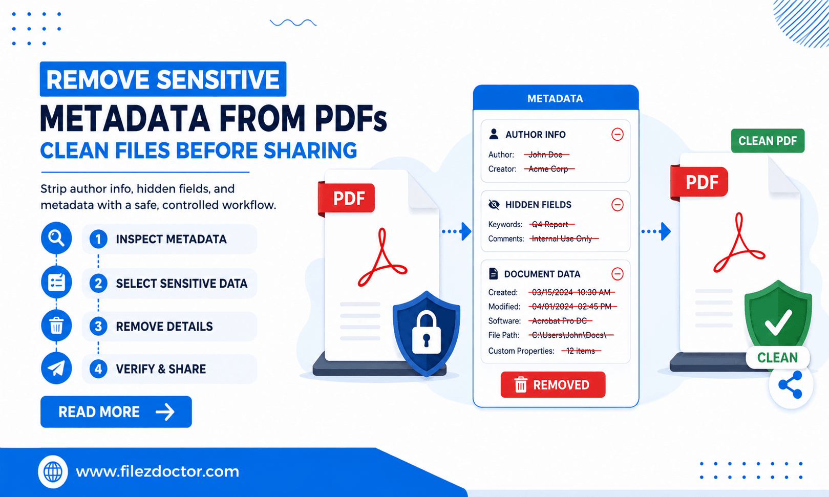 Removing Sensitive Metadata From PDFs: A Privacy Checklist That Actually Works