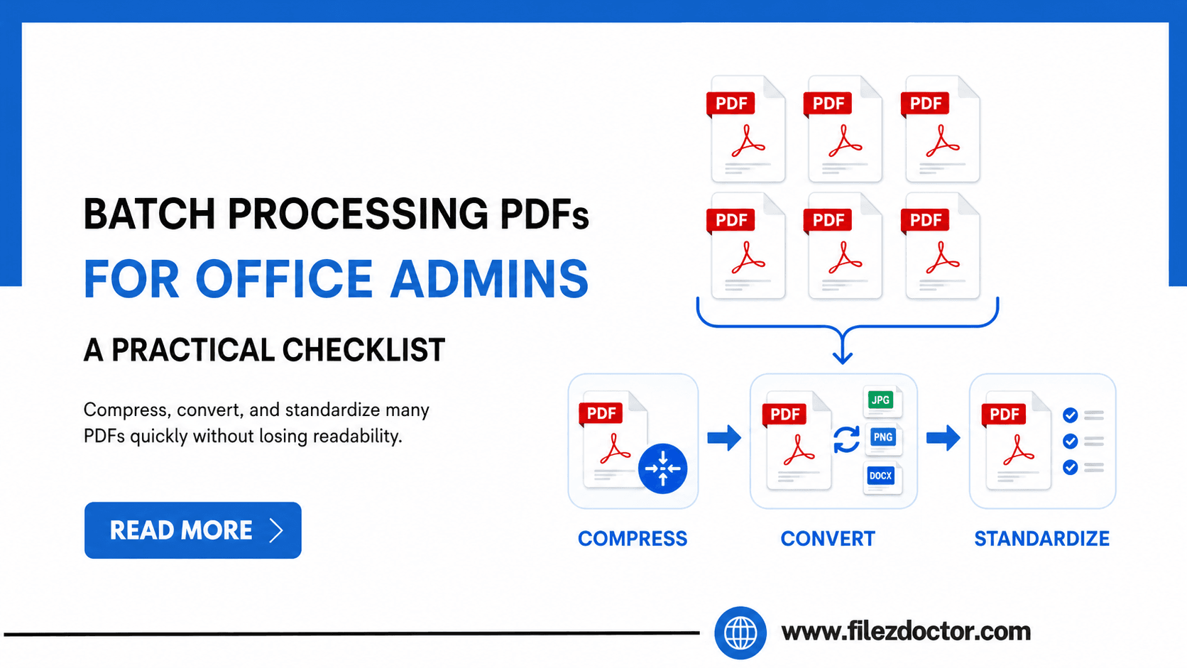 Batch-Processing PDFs for Office Admins: A Workflow That Scales